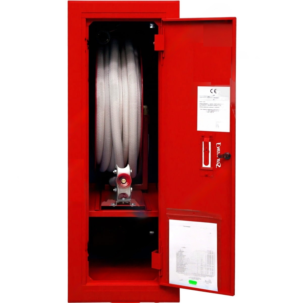 Hydrant wewnętrzny 25-30 wykonanie boczne z miejscem na gaśnicę